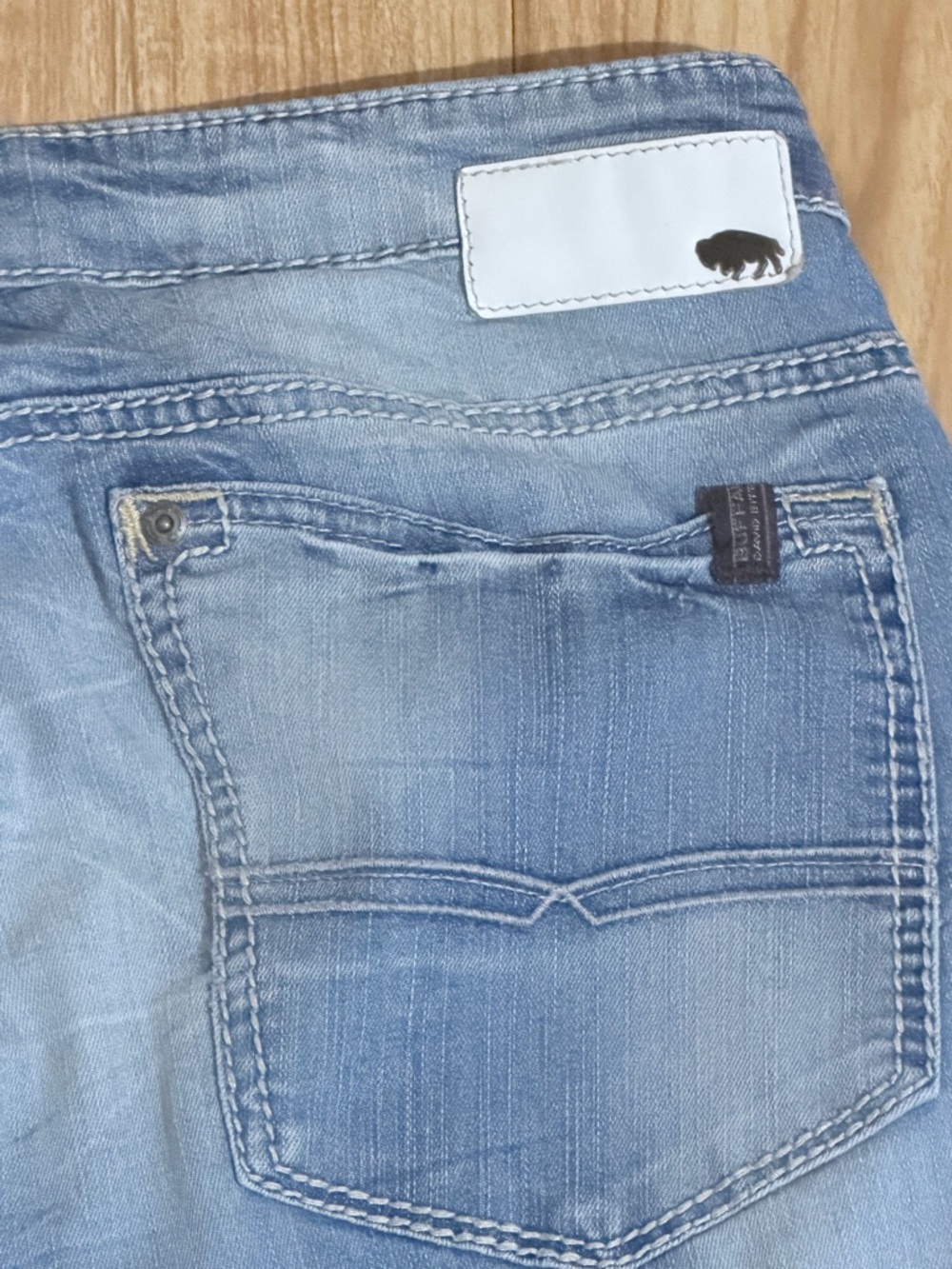 Buffalo David Bitton Light Blue Straight Leg Jeans - Picture 6 of 8